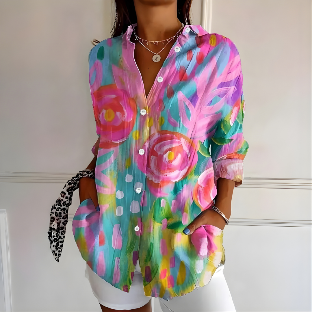 Arleth™ Colorful Pattern Blouse