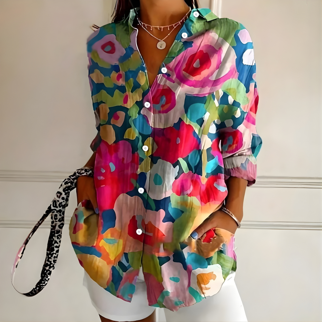 Arleth™ Colorful Pattern Blouse