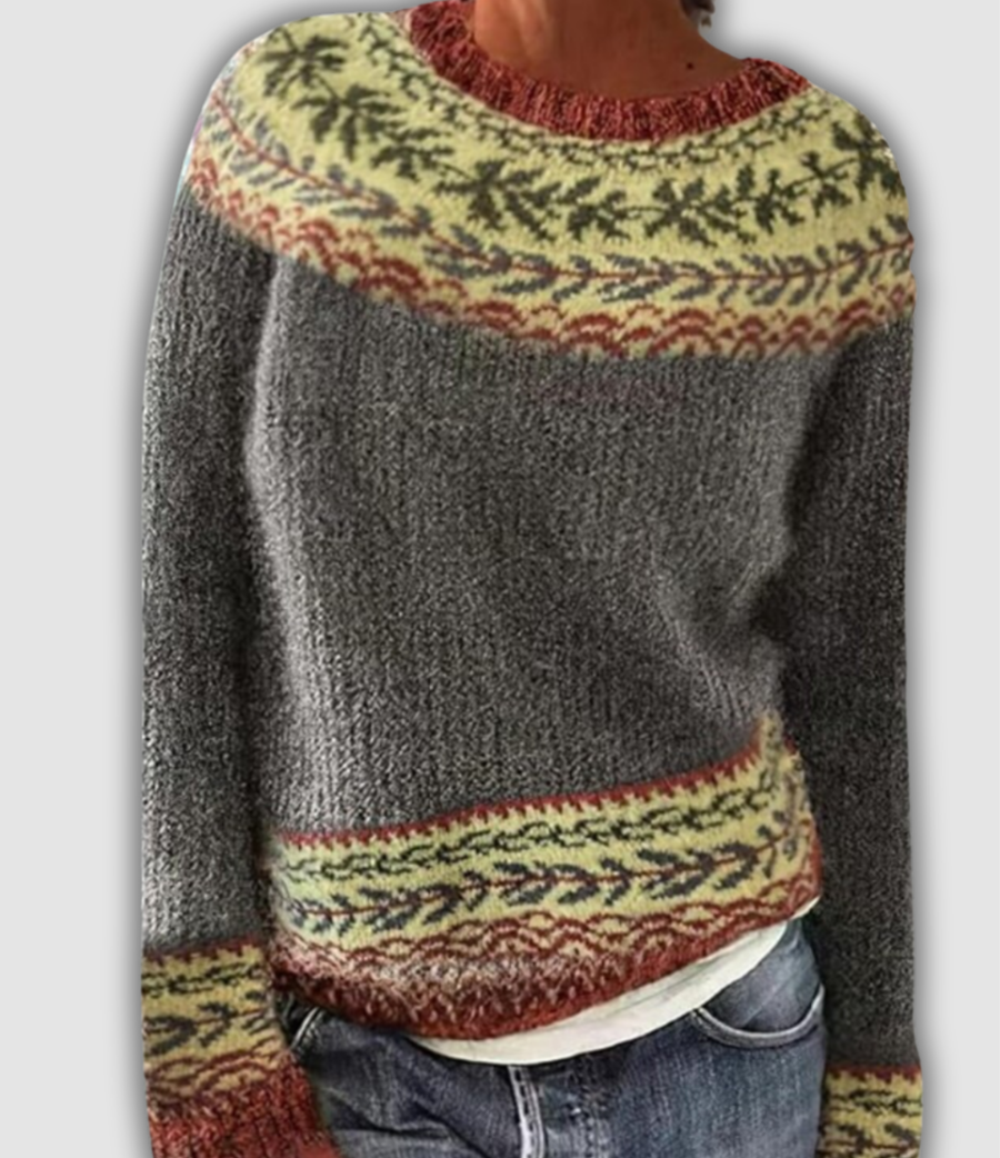 Amber - Przytulny Retro Sweter