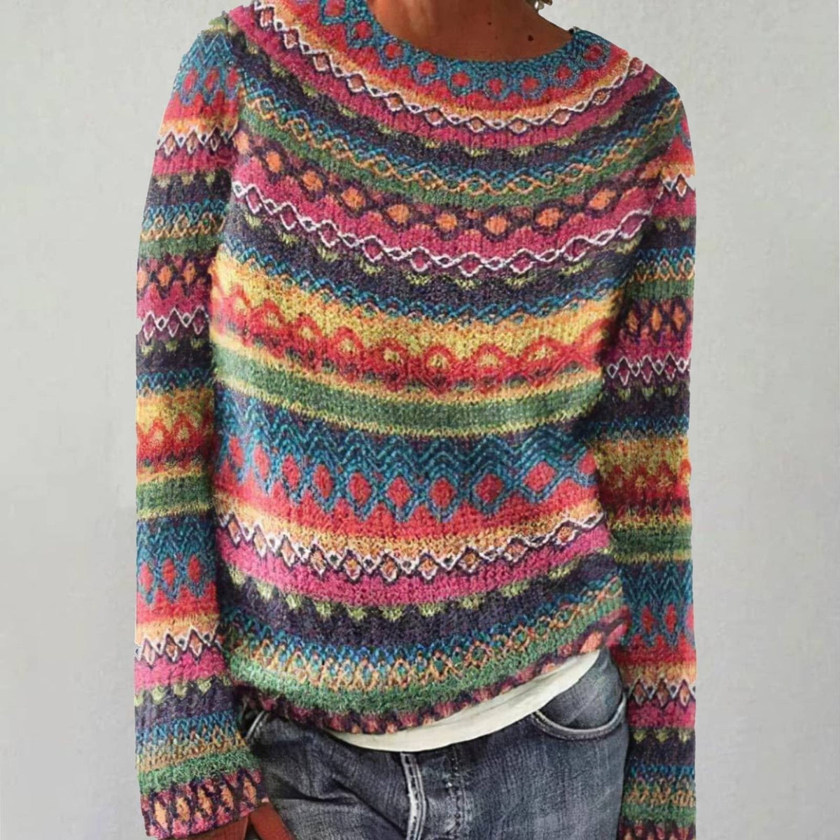 Zora | Przytulny retro sweter