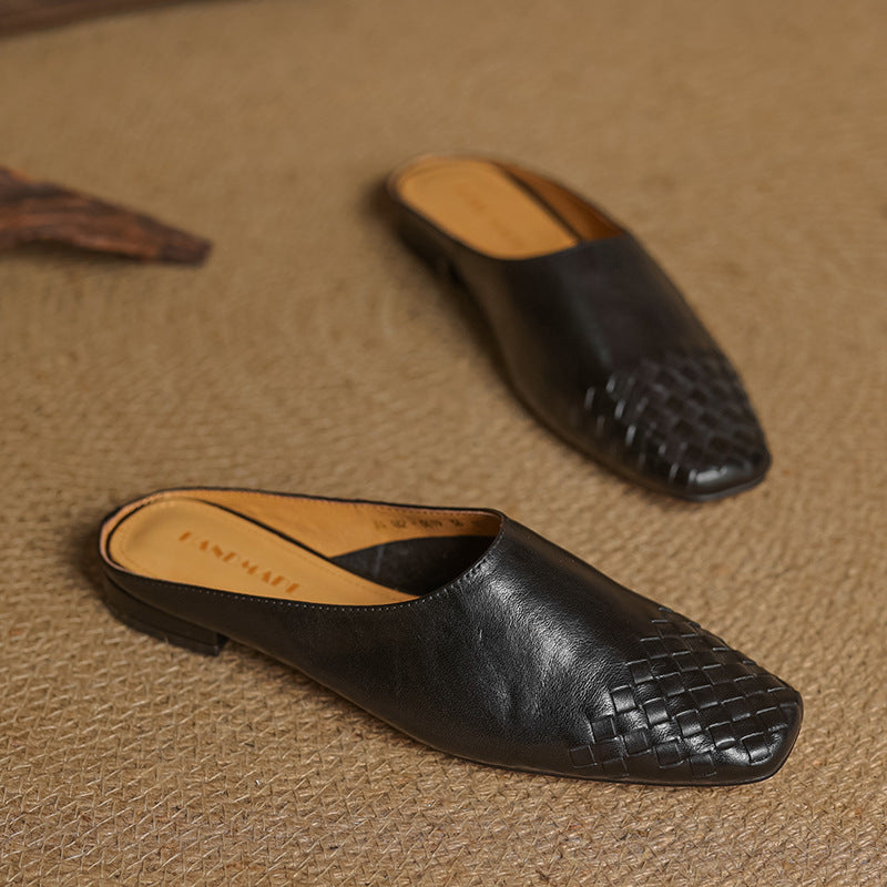 Helma Genuine Leather Mules