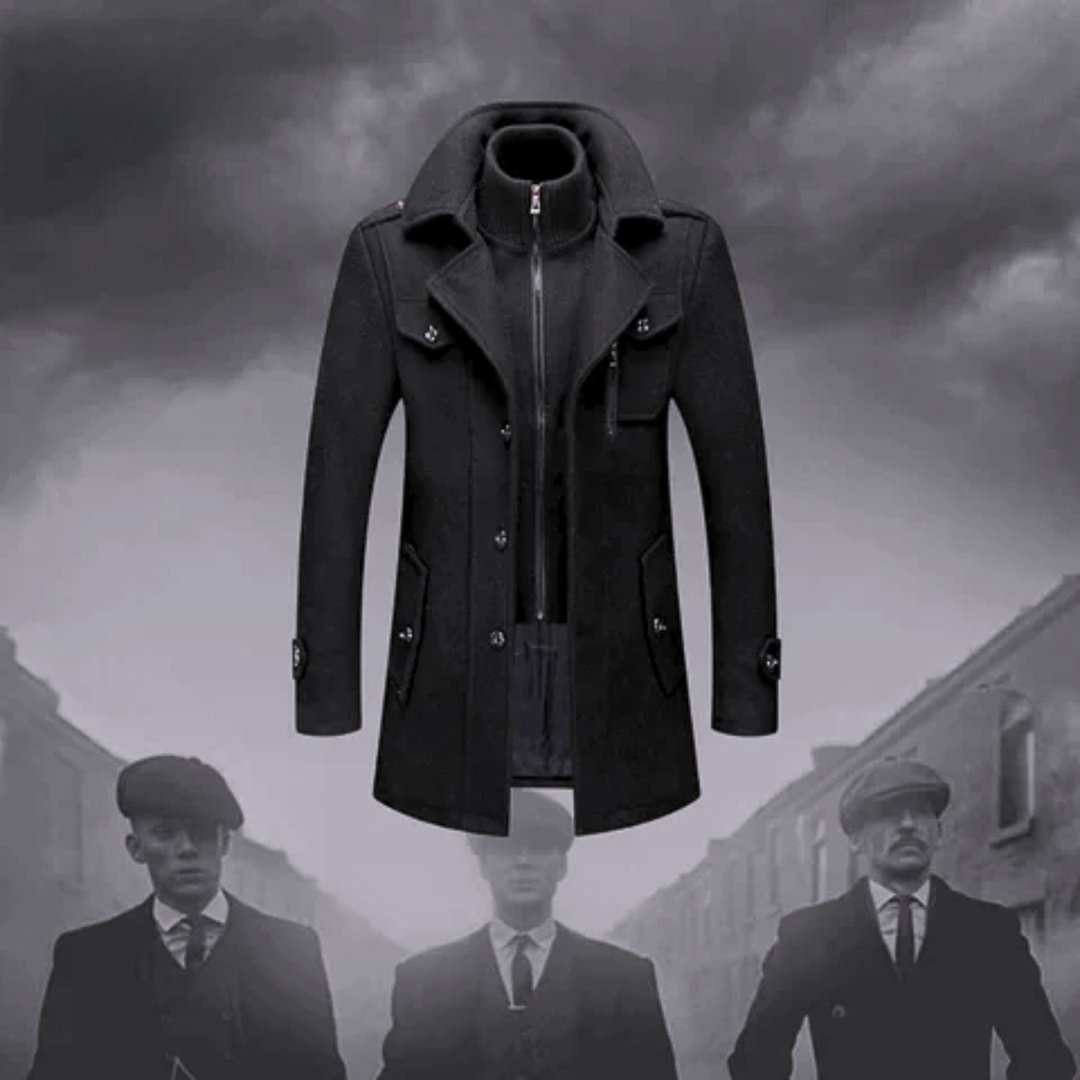 Konrad | Zimowy Płaszcz w Stylu Peaky Blinders