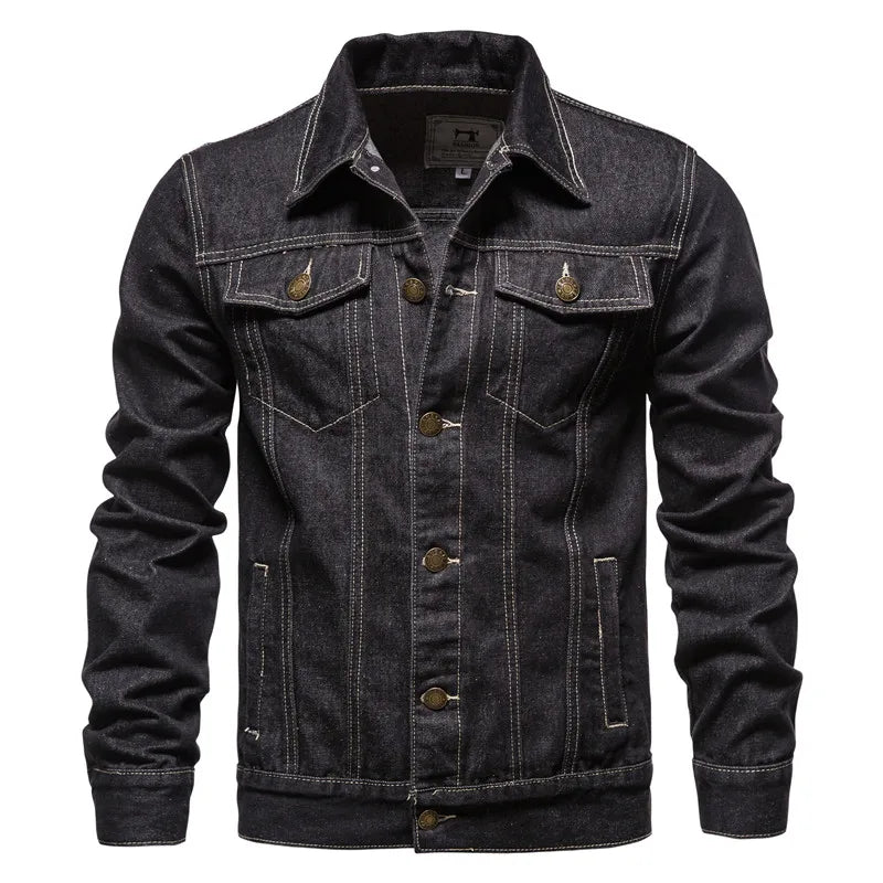 Stanisław | Kurtka Biker z Jeansu