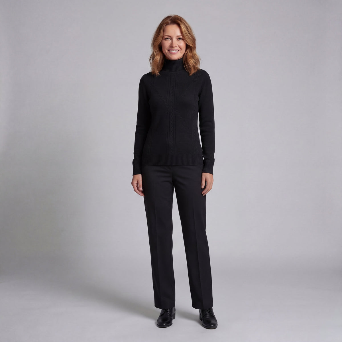 Evalina Elegancki Sweter z Golfem